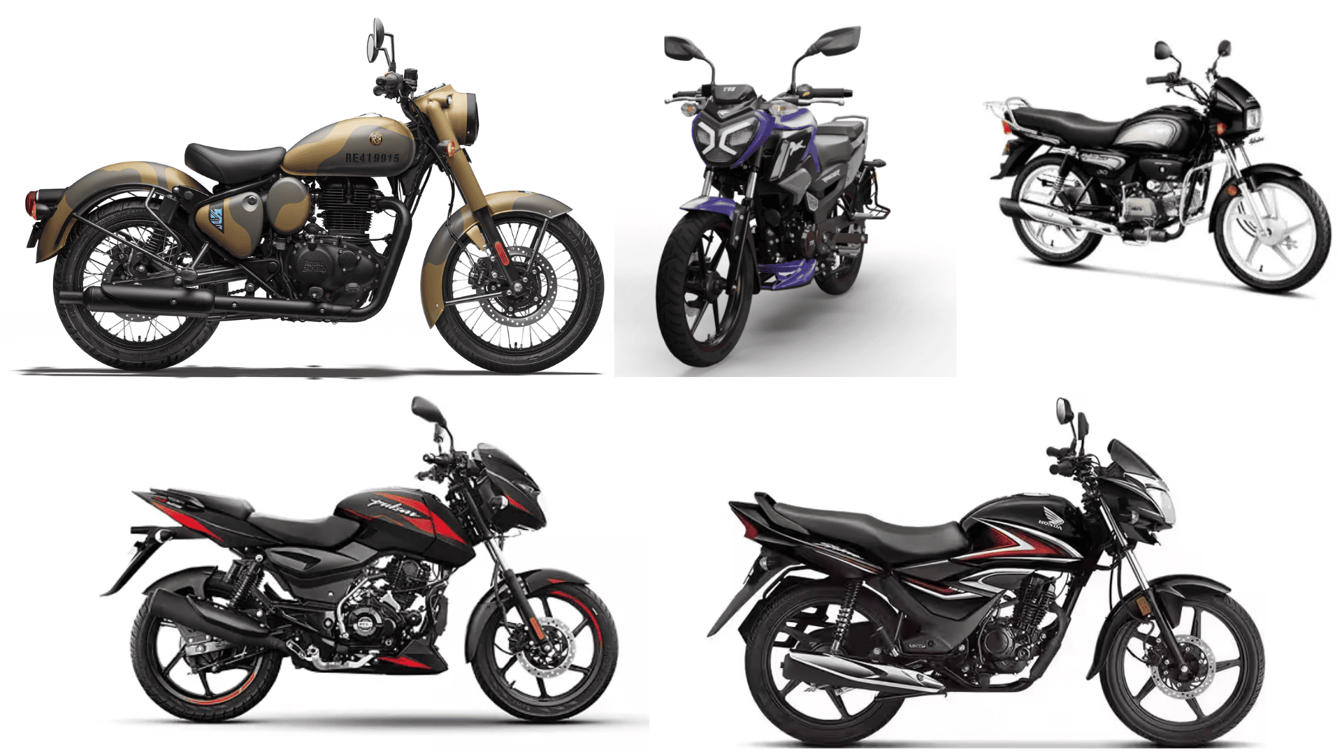 Top Five Selling Bikes in India: November 2024 Overview