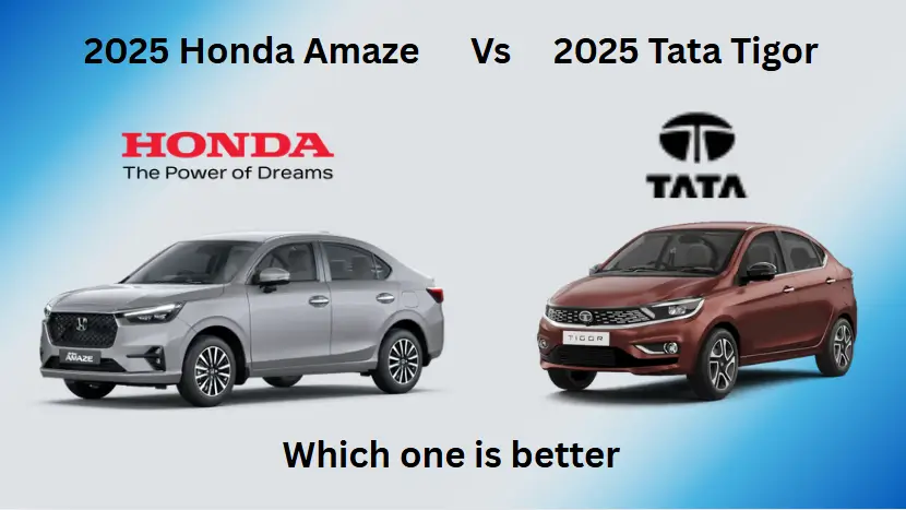 Honda Amaze vs Tata Tigor: Detailed Comparison - Price, Mileage, Features
