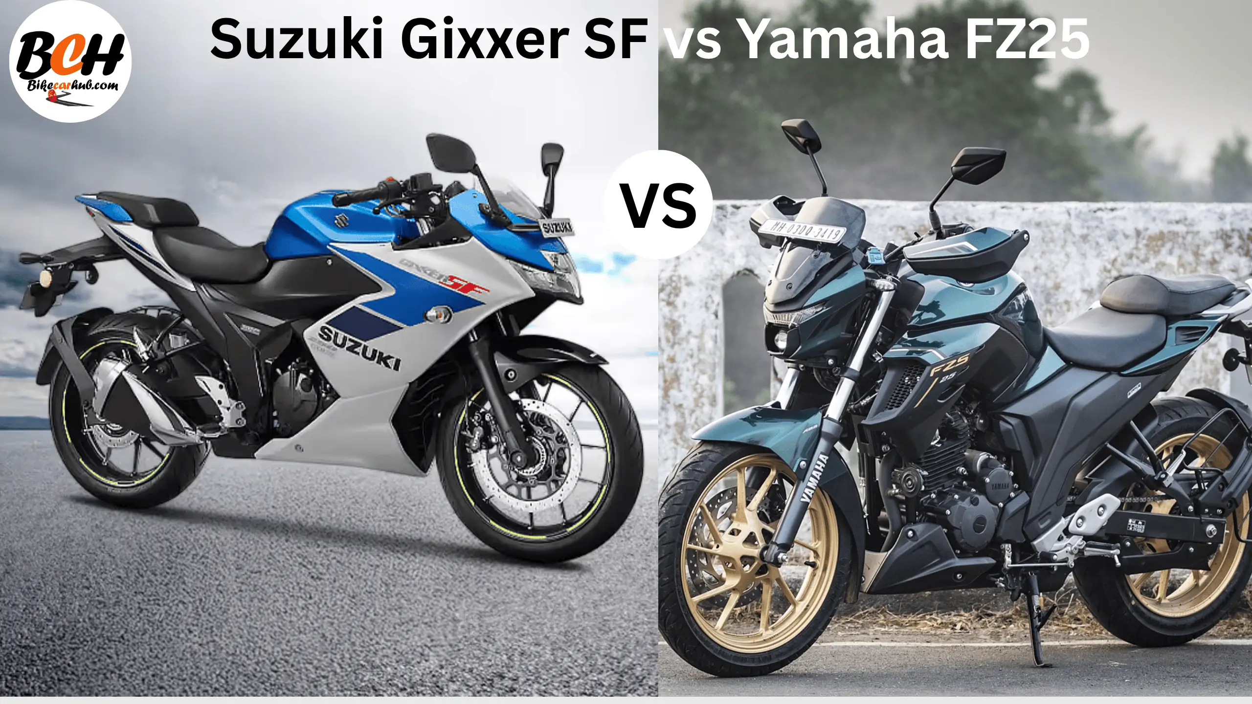 Suzuki Gixxer SF vs Yamaha FZ25 – Detailed Comparison of Performance, Features, and Value (2025) | BikeCarHub
